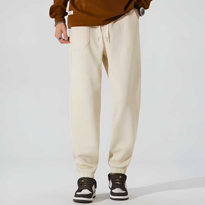 Noah Relaxed Fit Joggers | Drawstring Waist Side Pockets Joggers