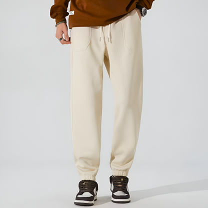 Noah Relaxed Fit Joggers | Drawstring Waist Side Pockets Joggers