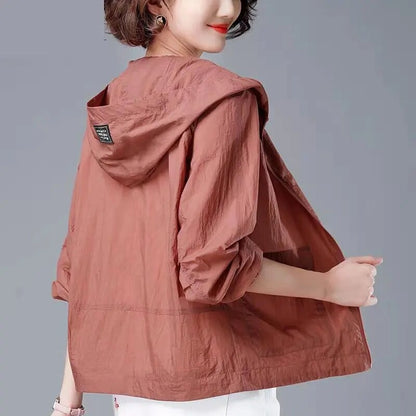 Women’s Lightweight Hooded Jacket | Cropped