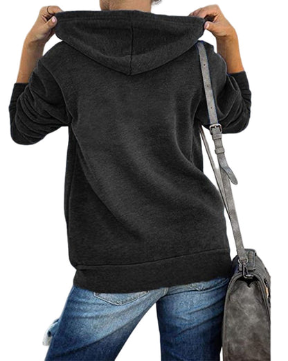 Plain Women's Hoodie with Pockets - Emma