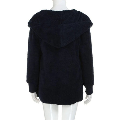 Plush Velvet Plus Size Winter Coat – Luxurious & Warm