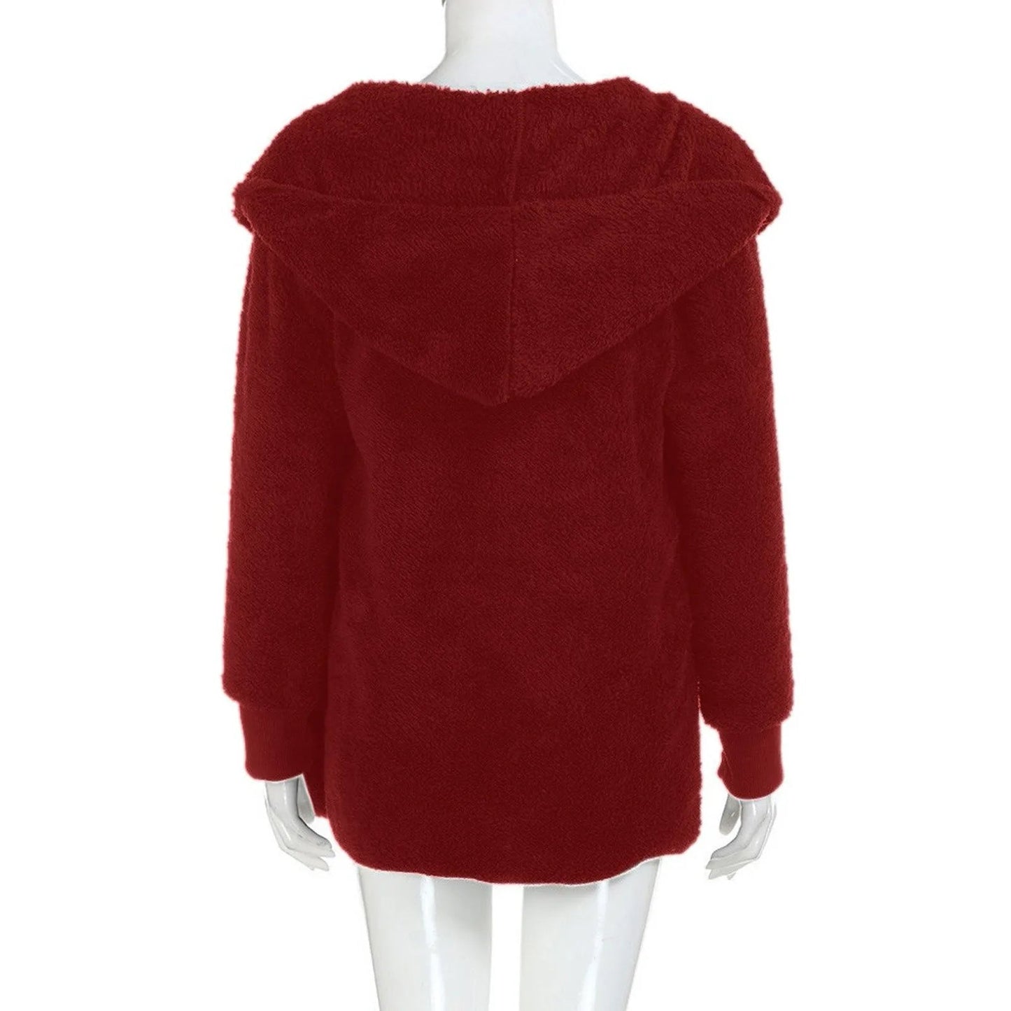 Plush Velvet Plus Size Winter Coat – Luxurious & Warm