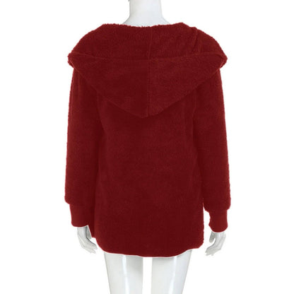 Plush Velvet Plus Size Winter Coat – Luxurious & Warm