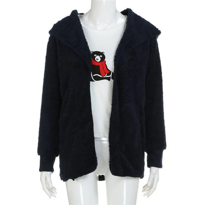 Plush Velvet Plus Size Winter Coat – Luxurious & Warm