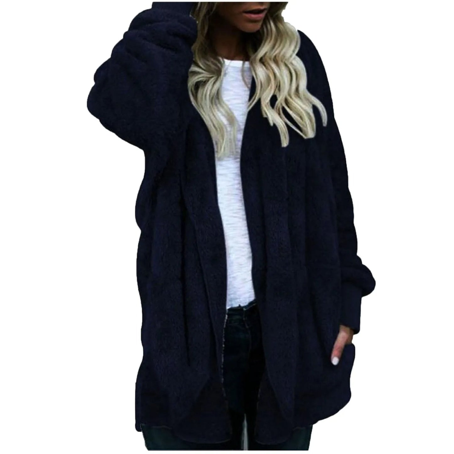 Plush Velvet Plus Size Winter Coat – Luxurious & Warm