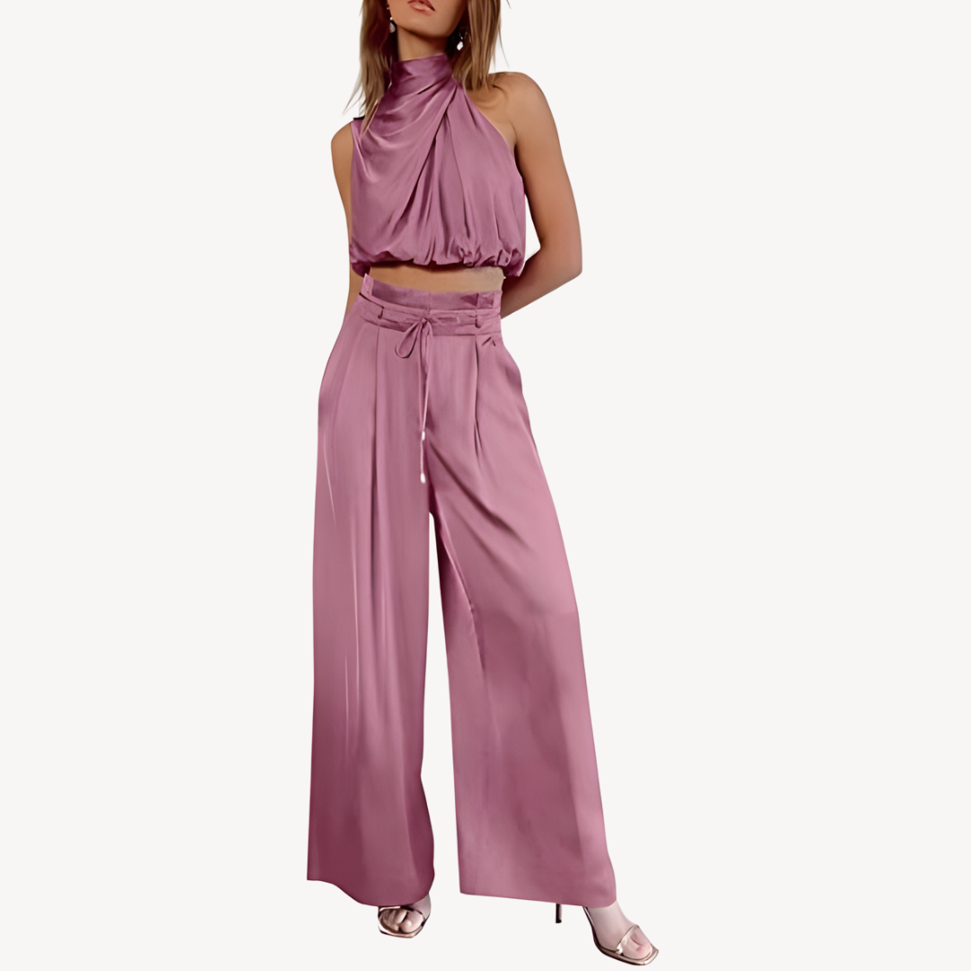 Women's Satin Two-Piece Set