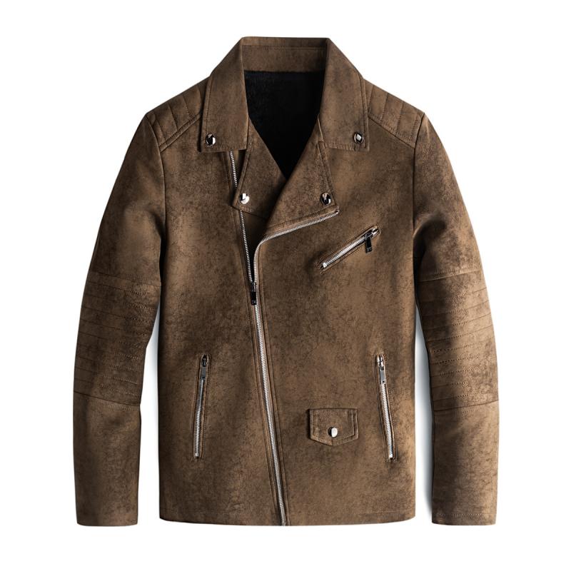 Classic Men's Slim Fit Vegan Leather Biker Jacket - BritishElegance