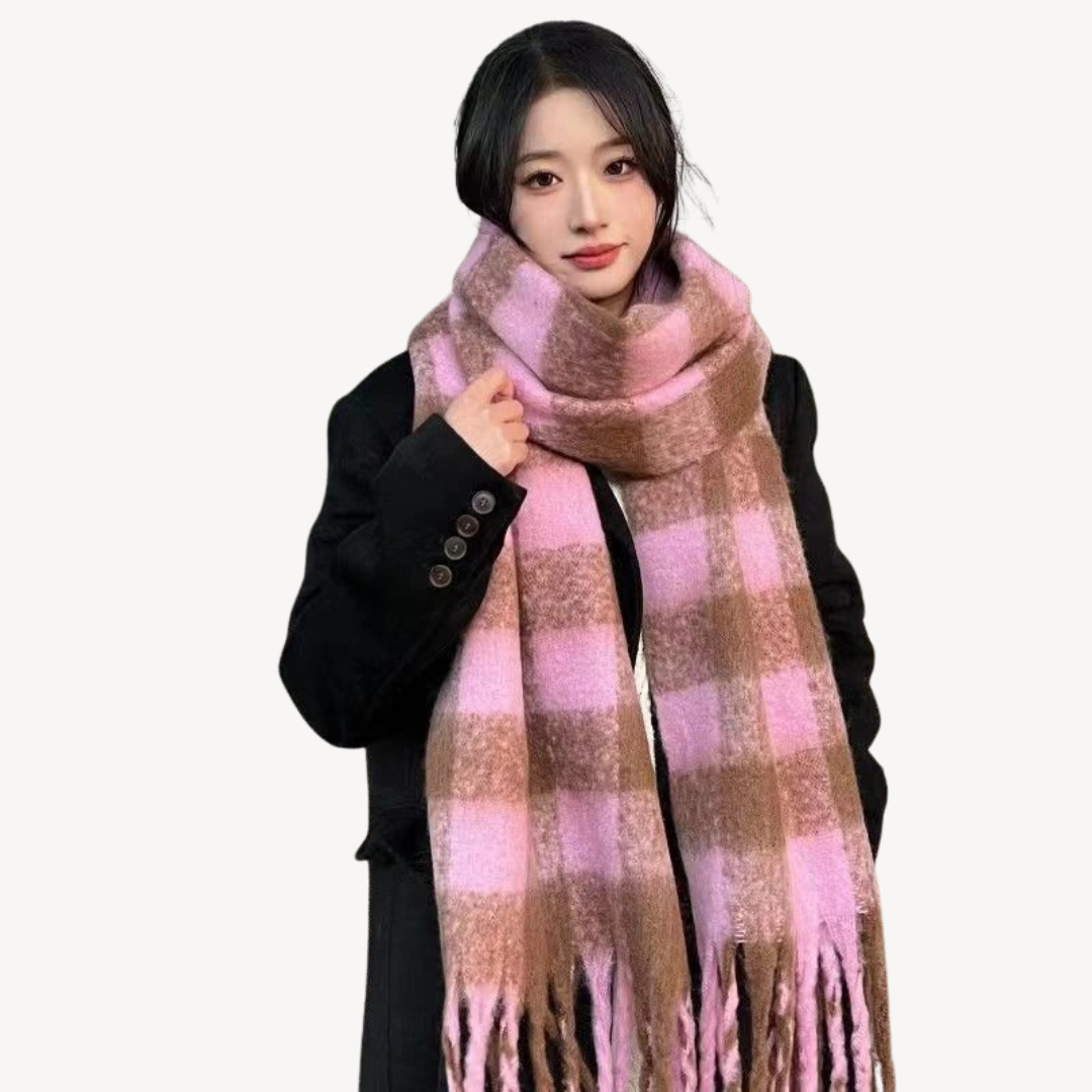 Plaid Woolen Scarf
