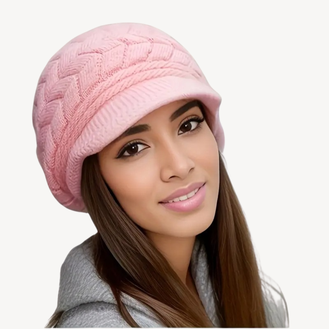 Knitted Baker Boy Hat for Women