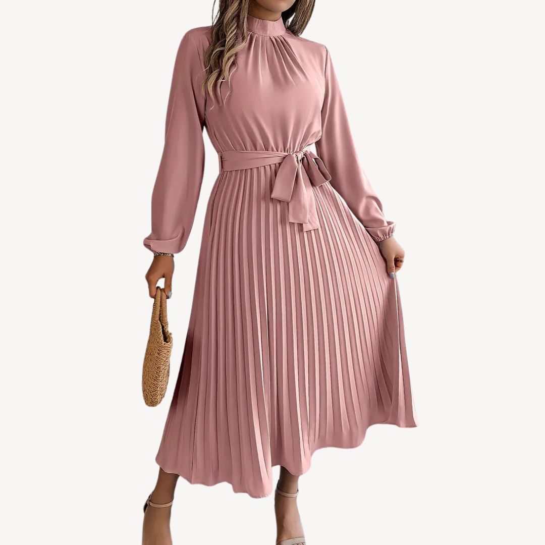 Pleated Midi Dress Women