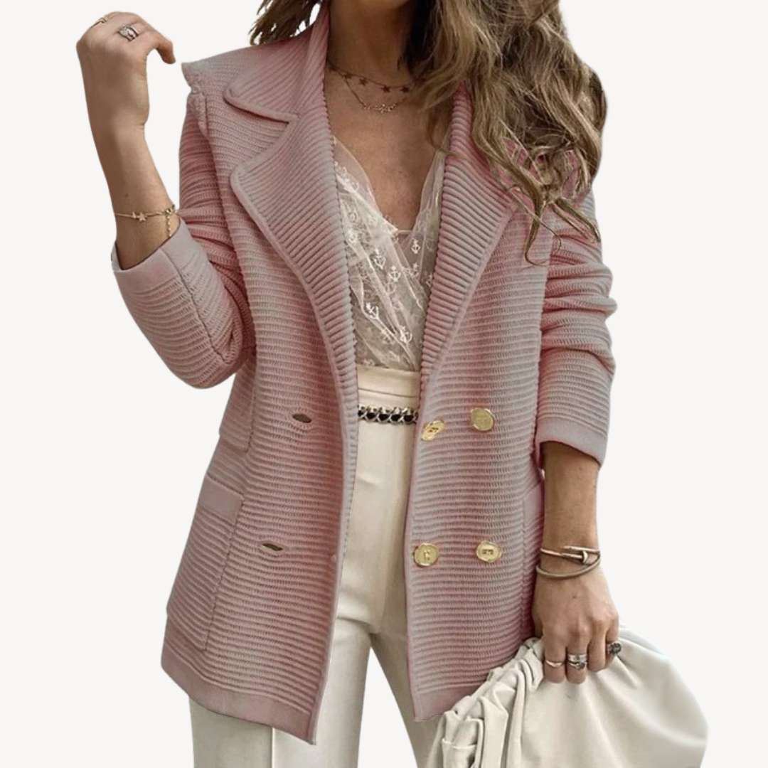Women's Ribbed Blazer Jacket