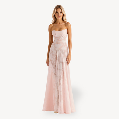 Women's Floral Lace Maxi Dress