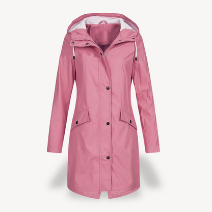 Women's Waterproof Hooded Raincoat