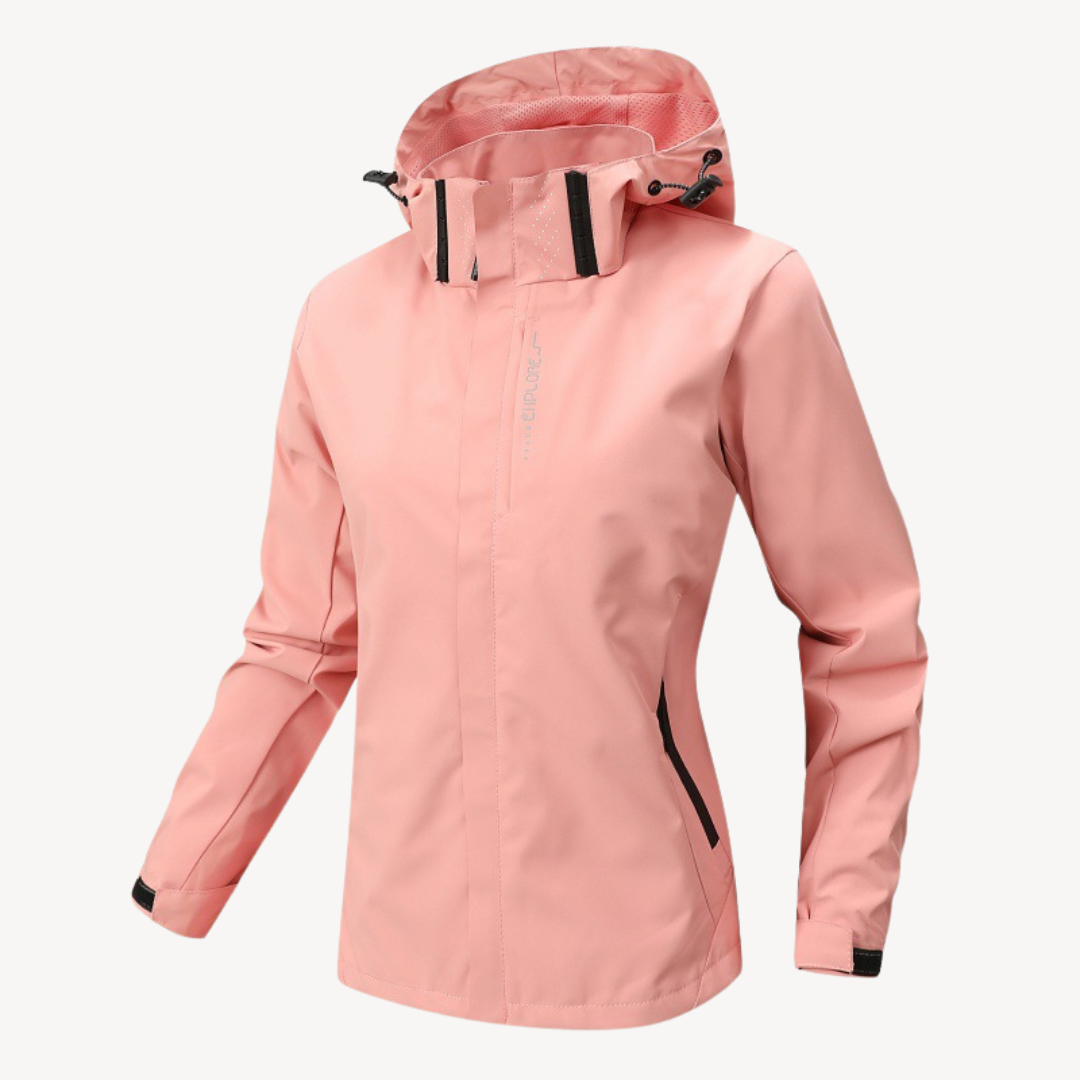 Women's Water-Resistant Windbreaker Hiking Jacket