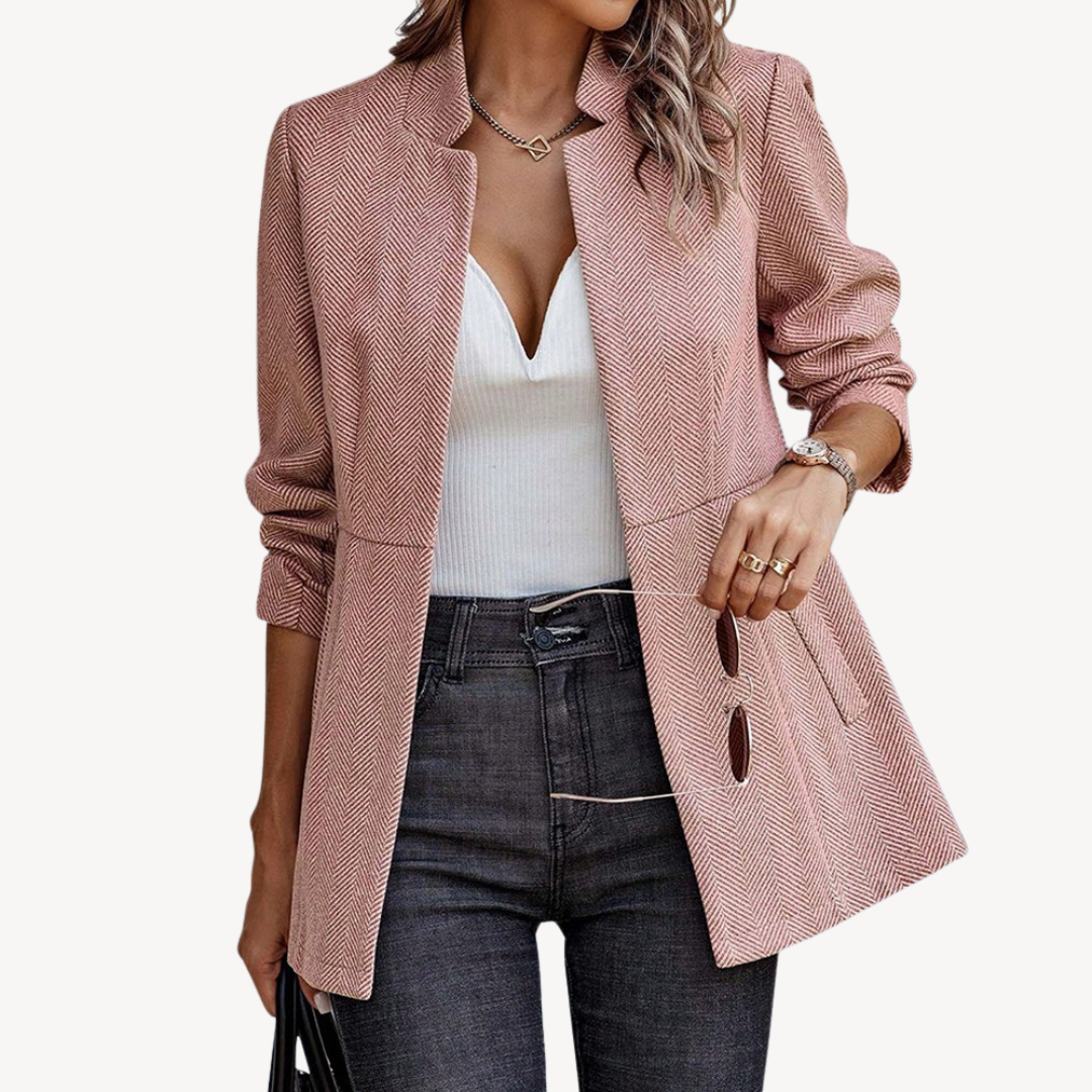 Women’s Herringbone Blazer Jacket