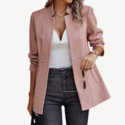 Women’s Herringbone Blazer Jacket