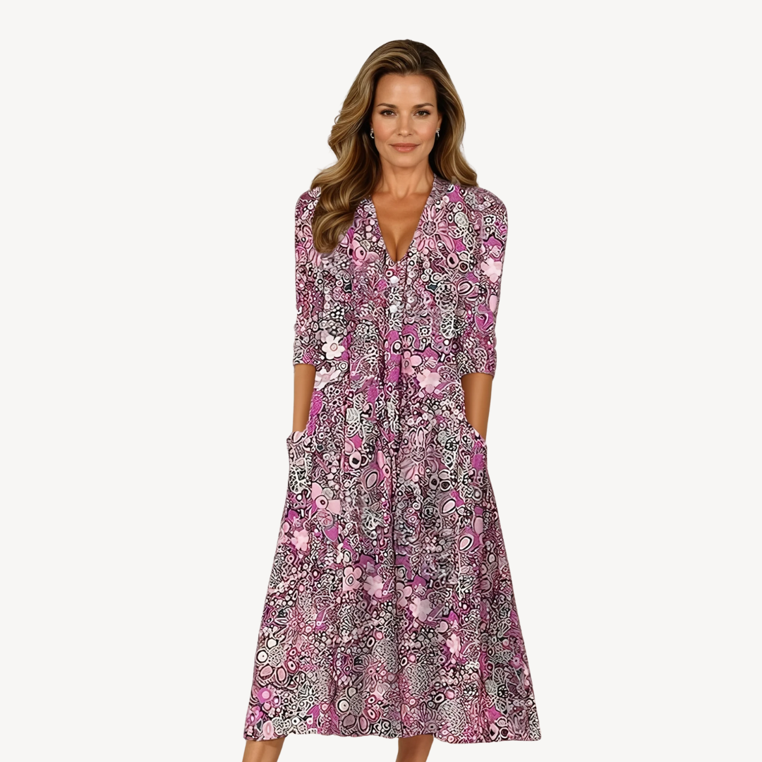 Women's Floral Midi Dress
