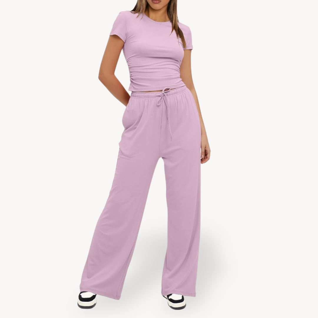 Drawstring Lounge Set for Women