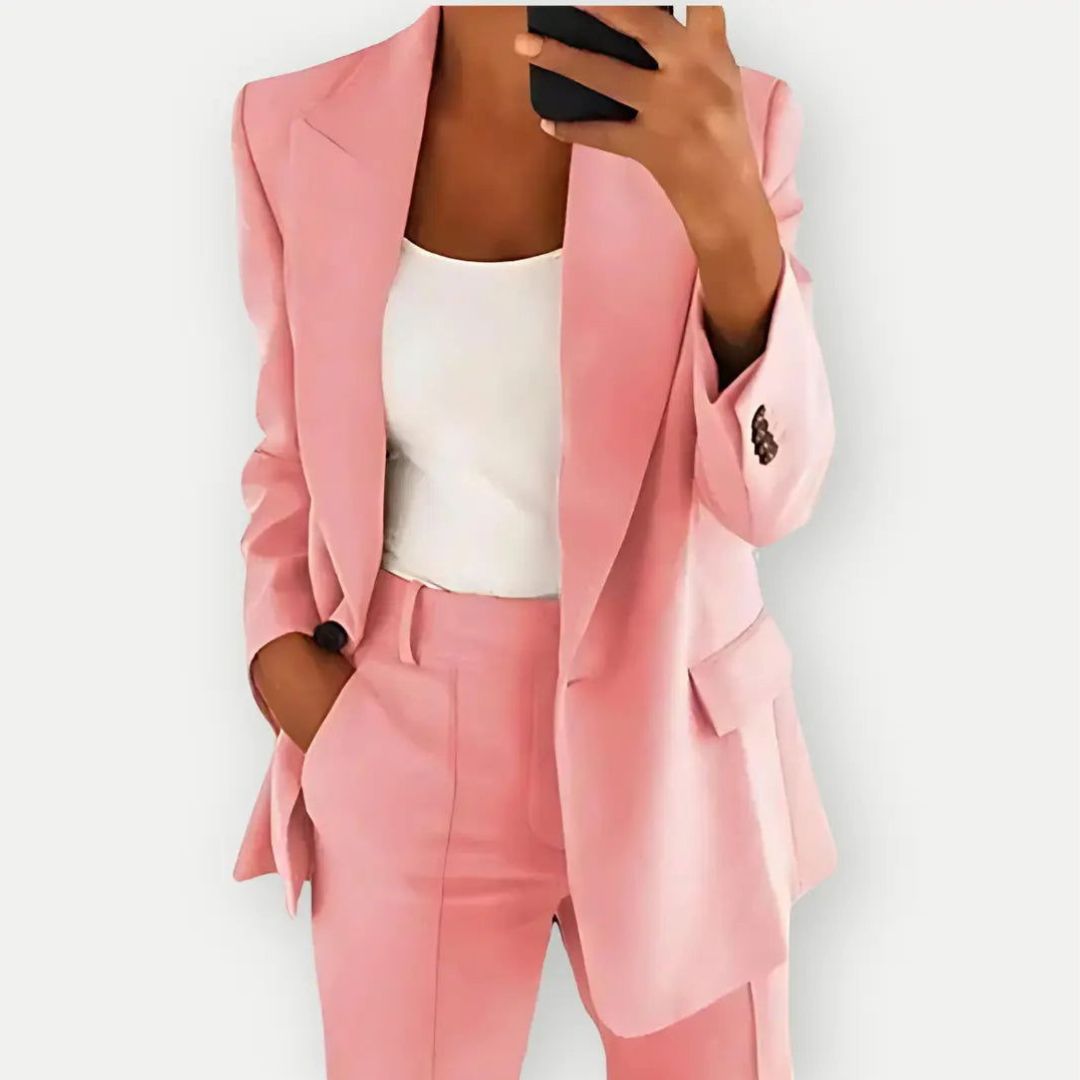 Suit Blazer Pants Set Women