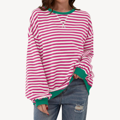 Women's Striped Long Sleeve Top