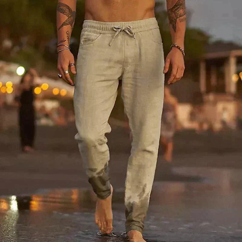 Men's Linen Trousers: Maiko Casual Style