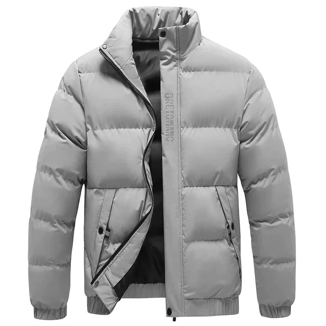 Men’s Insulated Stand Collar Puffer Jacket