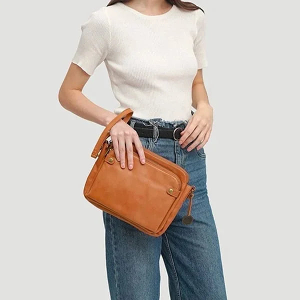 PremierSatchel Leather Crossbody Shoulder Bag