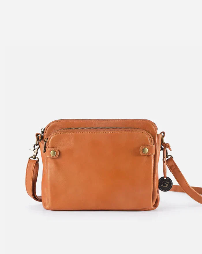 PremierSatchel Leather Crossbody Shoulder Bag
