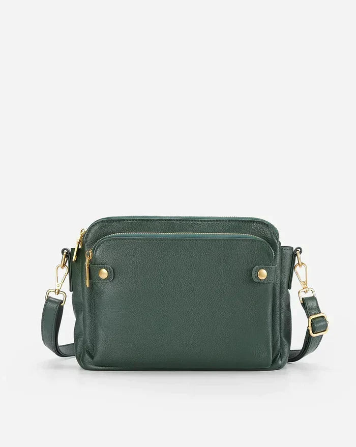 PremierSatchel Leather Crossbody Shoulder Bag