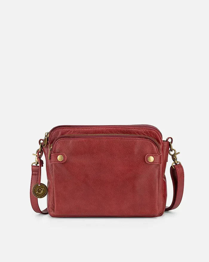 PremierSatchel Leather Crossbody Shoulder Bag