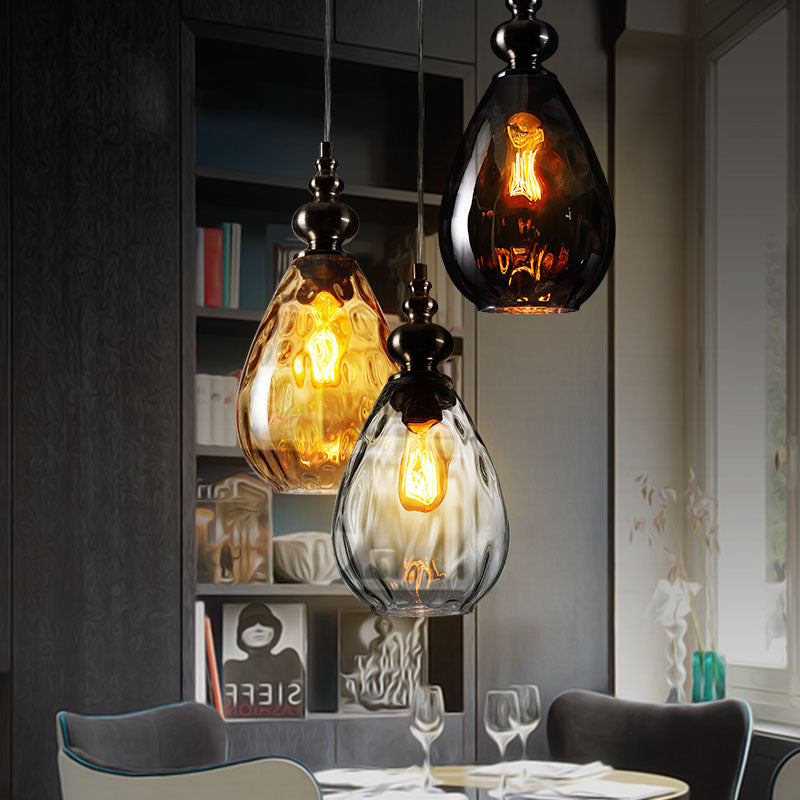 Simple Glass Pendant Light in Scandinavian Style - BritishElegance