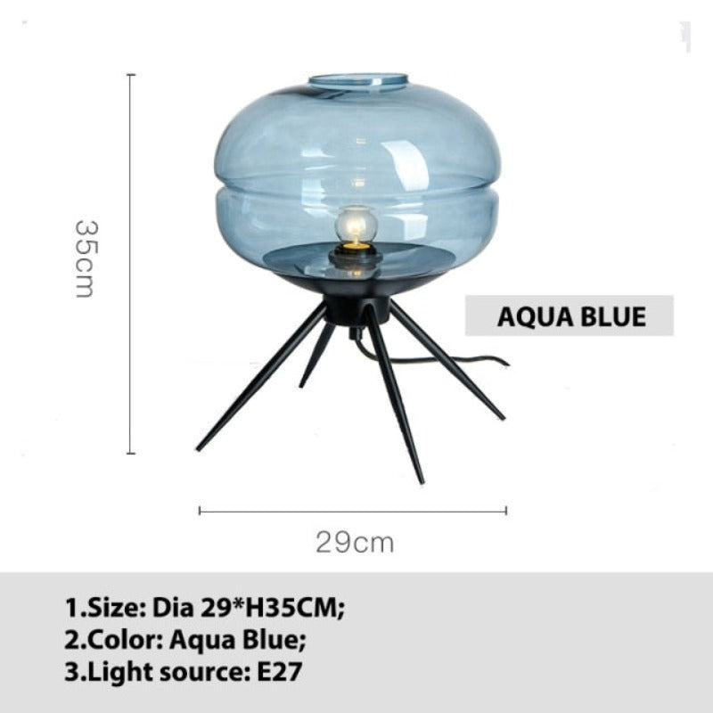 Clear Glass Shade Desk Lamp