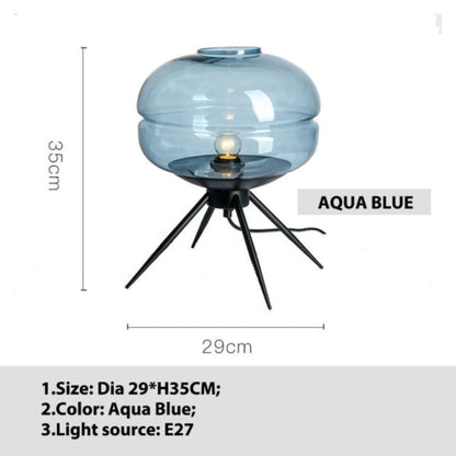 Clear Glass Shade Desk Lamp