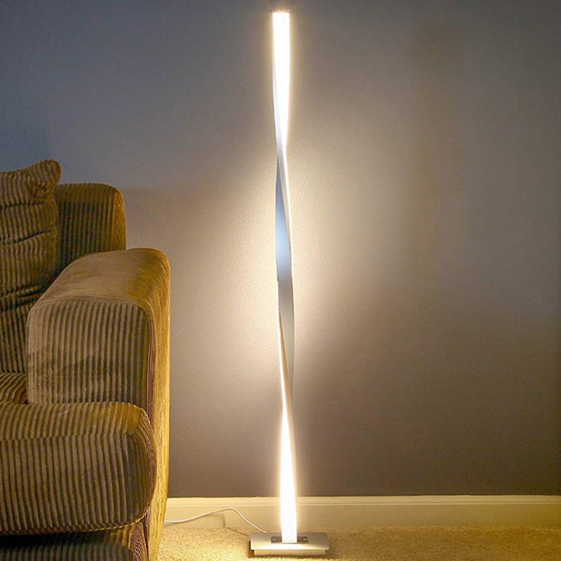 Stylish Twist LED Floor Light - BritishElegance