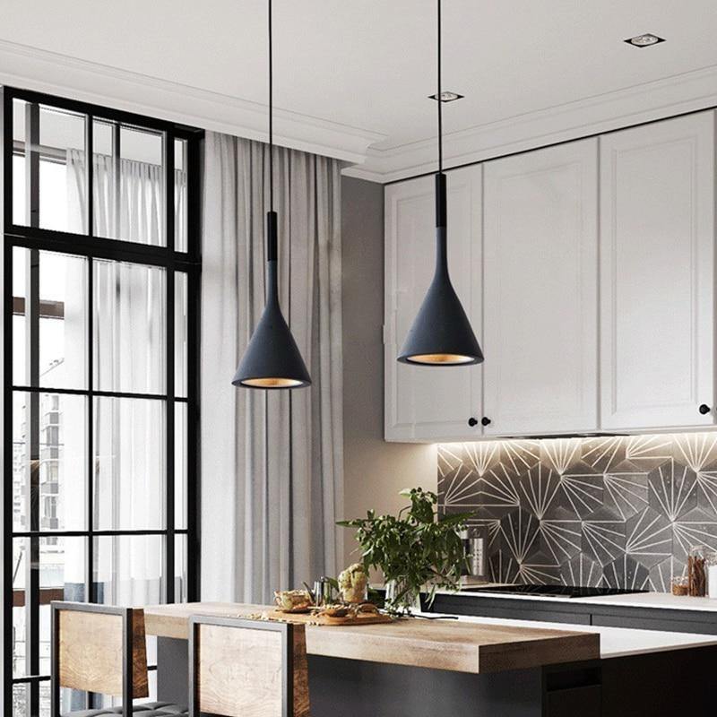 Scandinavian Hanging Cone Light Fixture - BritishElegance