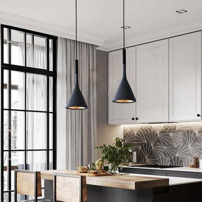 Scandinavian Hanging Cone Light Fixture - BritishElegance