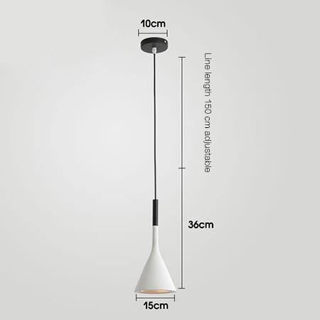 Scandinavian Hanging Cone Light Fixture