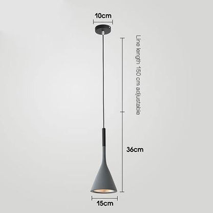 Scandinavian Hanging Cone Light Fixture