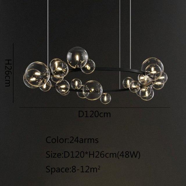 Elegant Black Crystal Chandelier Light Fixture