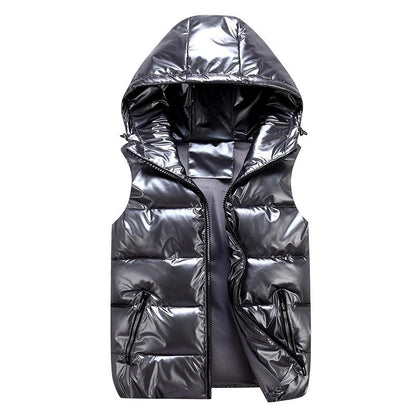 Women’s Padded Hooded Gilet | Sleeveless