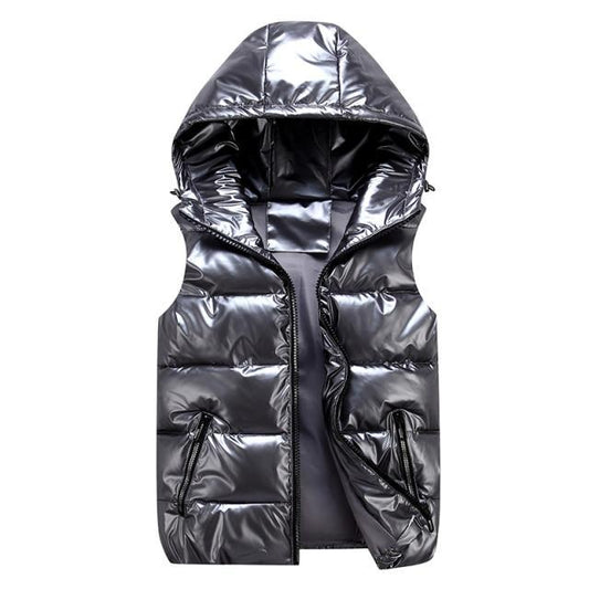 Women’s Padded Hooded Gilet | Sleeveless