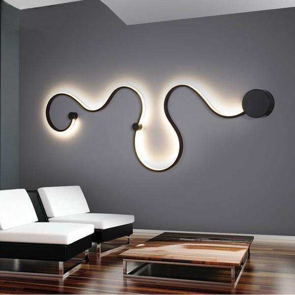 Bright Acrylic LED Wall Lamp for Hallways - BritishElegance