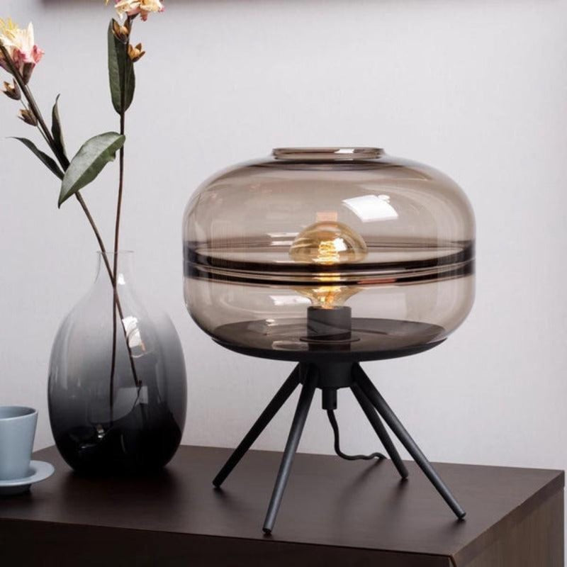 Clear Glass Shade Desk Lamp - BritishElegance