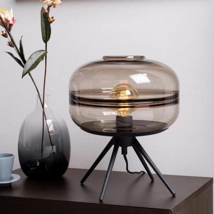 Clear Glass Shade Desk Lamp - BritishElegance