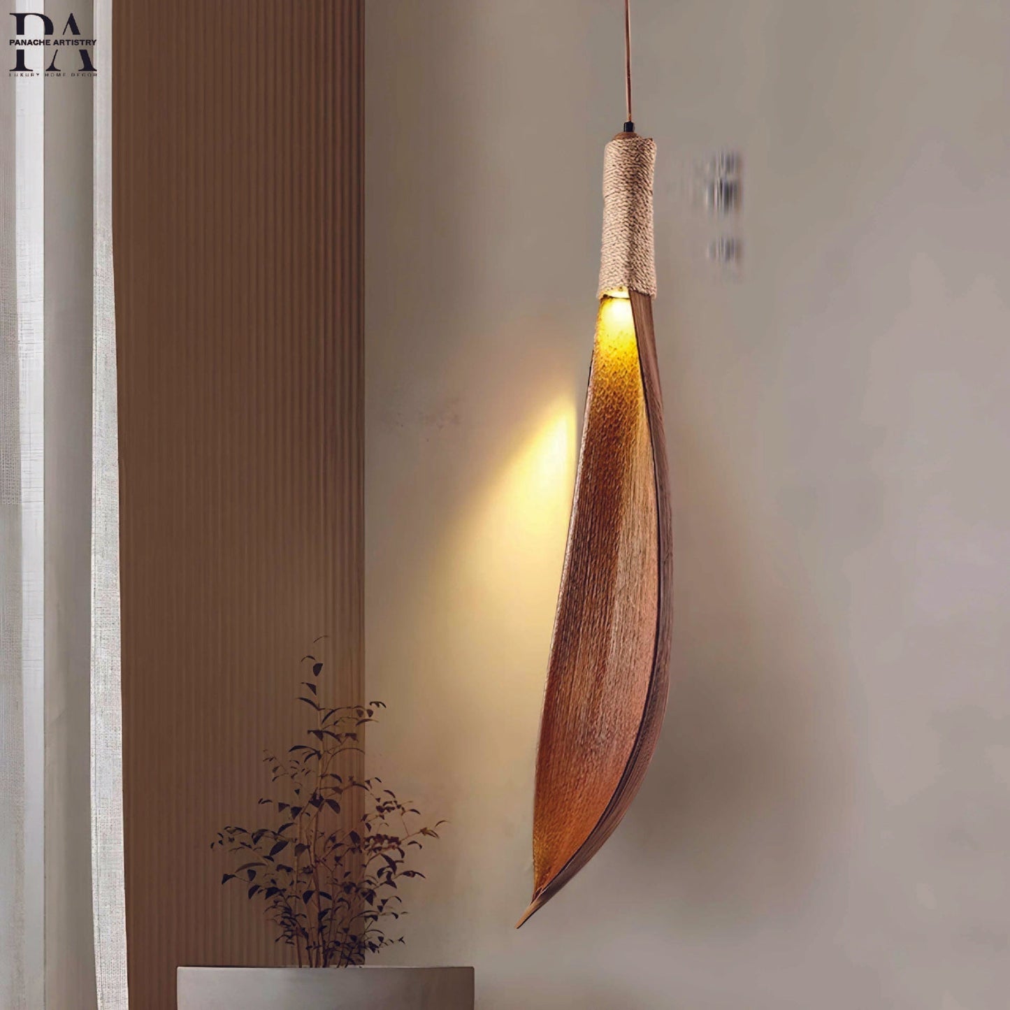 Nature Inspired Leaf Hanging Lamp - BritishElegance