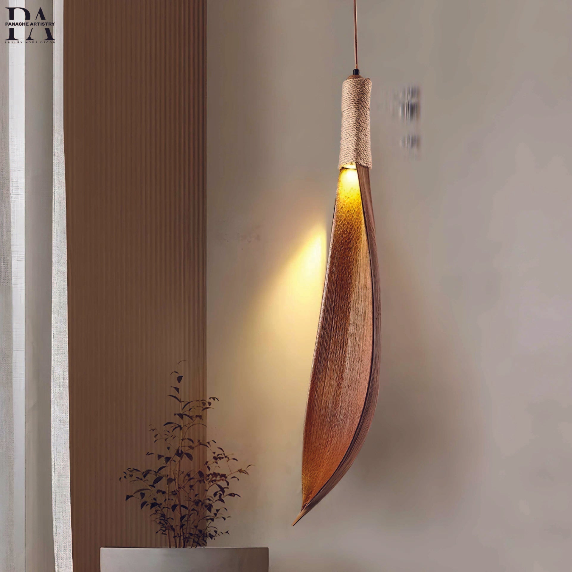 Nature Inspired Leaf Hanging Lamp - BritishElegance