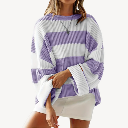 Women's Striped Oversized Sweater