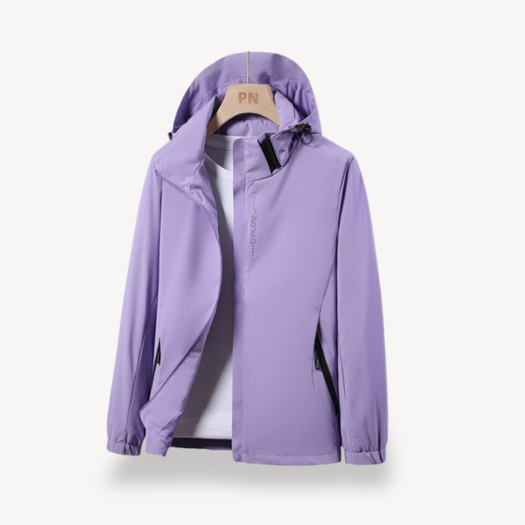 Women's Water-Resistant Windbreaker Hiking Jacket