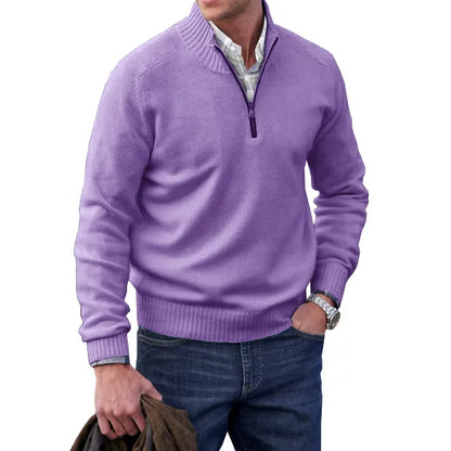 Men’s Quarter Zip Pullover with Shoulder Seams
