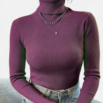 Cassy | Women’s Turtleneck Sweater | Knitted